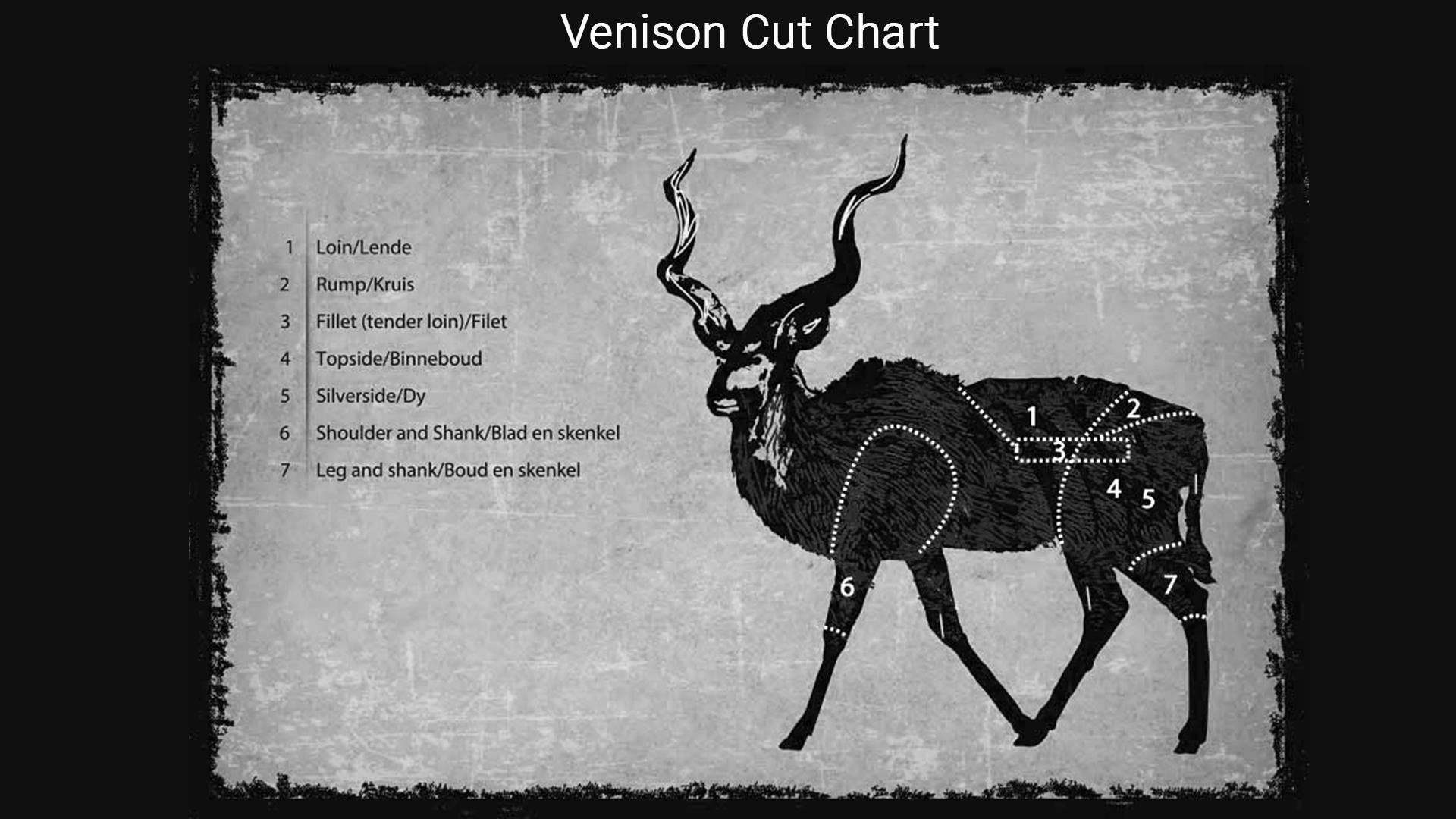 Venison Cut Chart